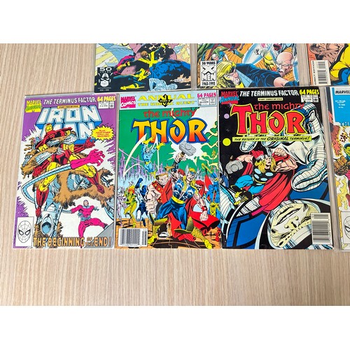 536 - Marvel Annual bundle (9 in total) featuring Iron Man, Thor, Fantastic Four, Silver Surfer, X-Men and... 