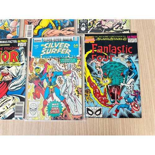 536 - Marvel Annual bundle (9 in total) featuring Iron Man, Thor, Fantastic Four, Silver Surfer, X-Men and... 