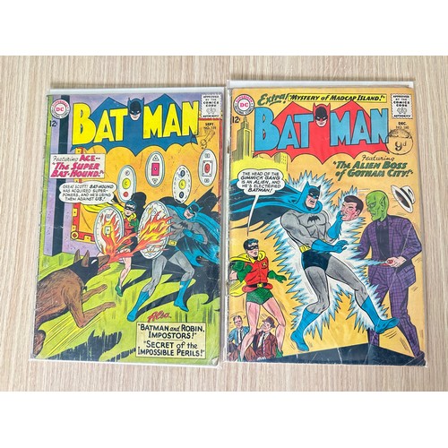 546 - Silver Age Batman bundle (158, 160, 184, 186 – 1st Gaggy the Clown (Joker’s sidekick), #190 (iconic ... 