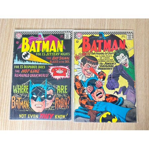 546 - Silver Age Batman bundle (158, 160, 184, 186 – 1st Gaggy the Clown (Joker’s sidekick), #190 (iconic ... 