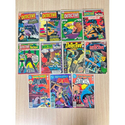 547 - Detective Comics bundle (340, 344, 352, 354, 355, 360, 423, 477, 498, 499, 502). DC Comics.