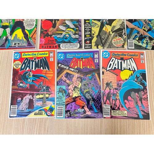 547 - Detective Comics bundle (340, 344, 352, 354, 355, 360, 423, 477, 498, 499, 502). DC Comics.