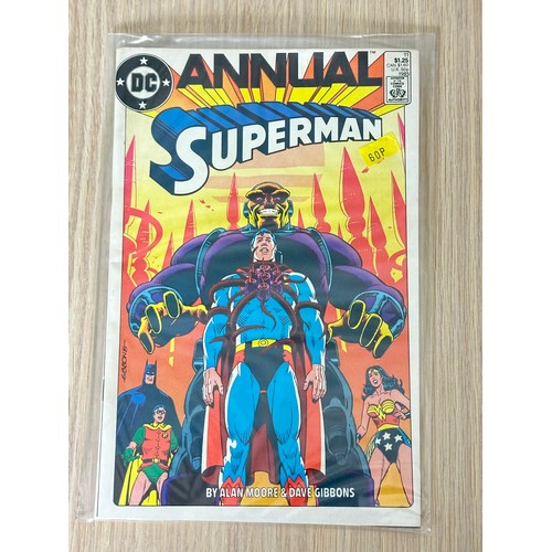 550 - Superman Annual #11 (classic Alan Moore story, price stickered). DC Comics.