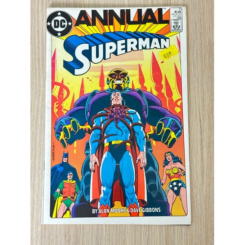 550 - Superman Annual #11 (classic Alan Moore story, price stickered). DC Comics.