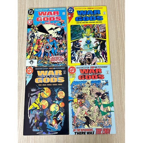 558 - WAR OF THE GODS #1 - 4. Complete Limited Issue Series. DC Comics 1991. FN/VG Condition.