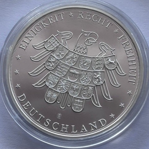 5 - 2017 Cu Silver Plated Medallion, Great Germans, Martin Luther, Diameter 40mm, Weight 32g, COA