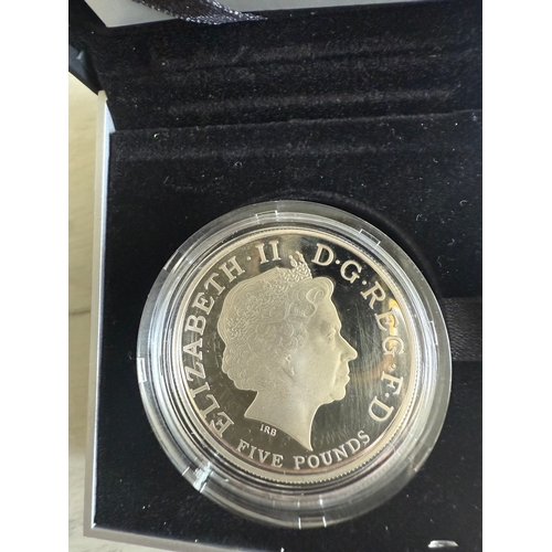 Silver commemorative coin Royal mint limited edition £5 Prince George ...