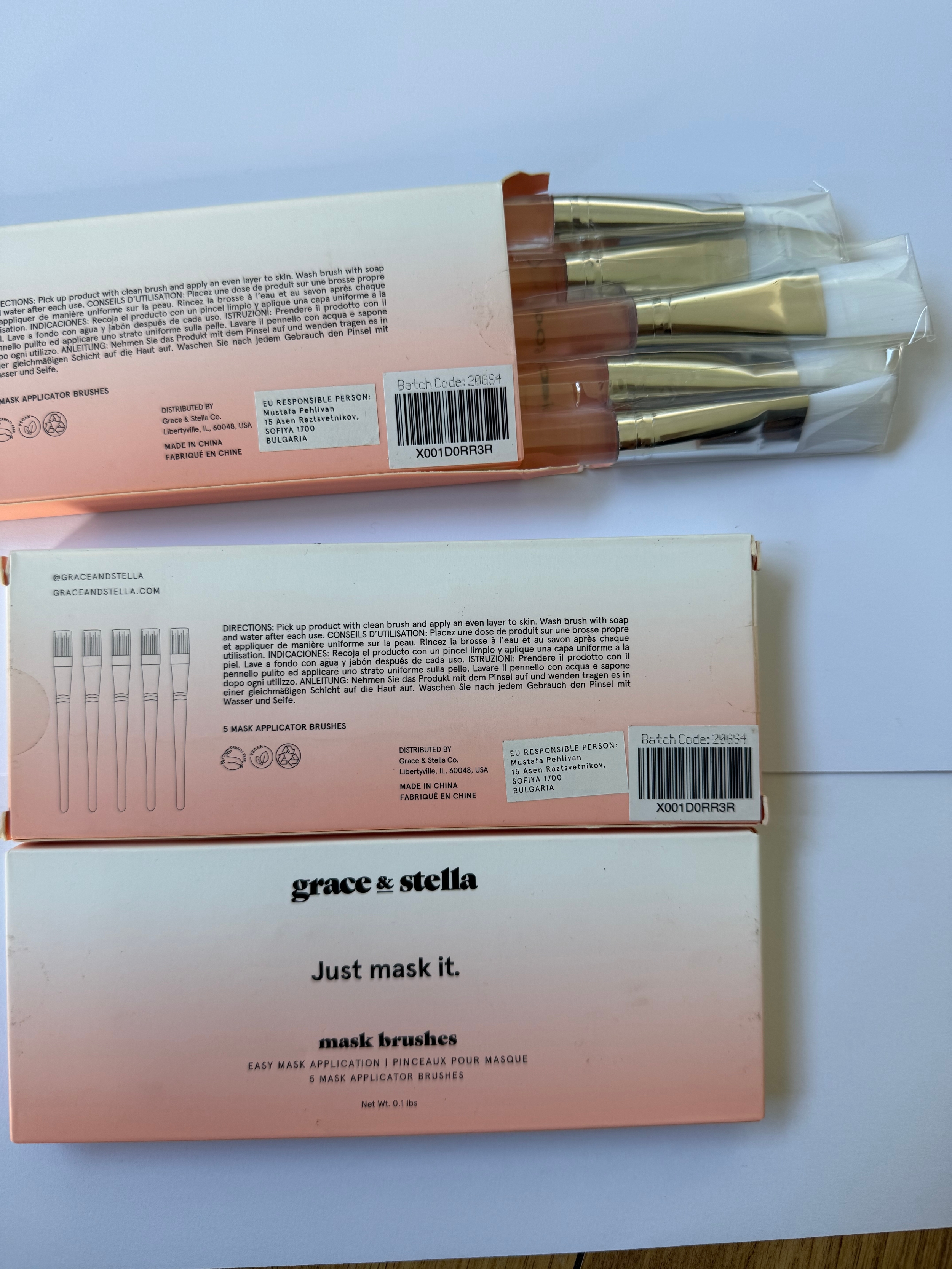 Make up Mask brushes sets of 5 3 packets