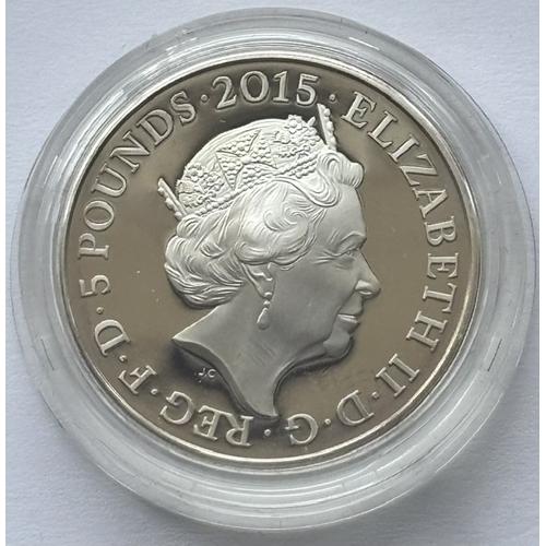 2015 UK Silver Proof Commemorative 5 Coin, 200th Anniversary of the ...