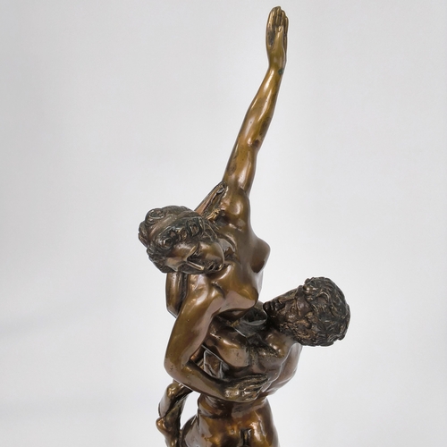 23 - A reproduction bronze after Giambologna ' The rape of the cabinet women', 46cm high