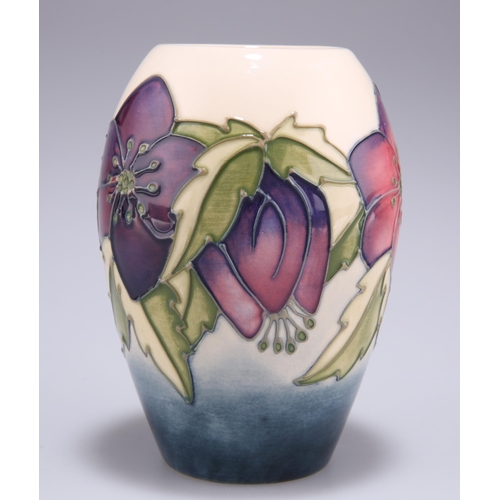 56 - A MOORCROFT POTTERY COLLECTORS' CLUB VASE, by Rachel Bishop, tubelined and hand-painted with Hellebo... 