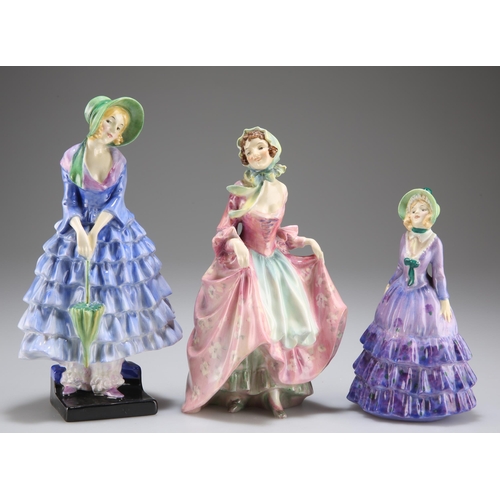 61 - THREE ROYAL DOULTON FIGURES, comprising 