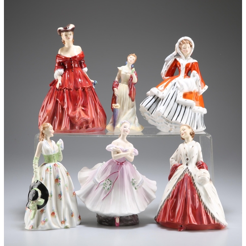 68 - SIX ROYAL DOULTON FIGURES, comprising 