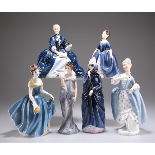 71 - SIX ROYAL DOULTON FIGURES, comprising 