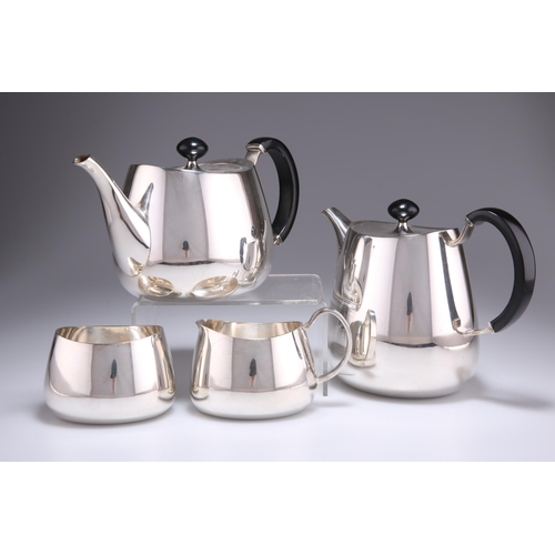 1021 - AN ELIZABETH II SILVER-PLATED FOUR-PIECE 