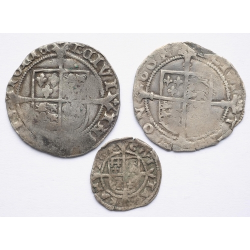 137 - 3x Henry VIII (1509 - 1537) coins consisting of: Penny, 0.59 grams, 16.7 mm, 5h. S. 2418. Near Fine.... 