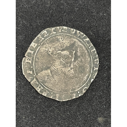 143 - Edward VI (1547 - 1553) shilling, 5.01 grams, 28.2 mm, 12h, mintmark Y (Southwark) 1549 - 1551. Obv:... 