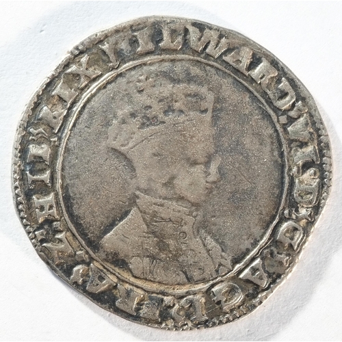 145 - Edward VI (1547 - 1553) shilling, 4.83 grams, 31.2 mm, 6h, mintmark arrow 1549. Obv: Crowned bust ri... 