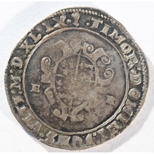 145 - Edward VI (1547 - 1553) shilling, 4.83 grams, 31.2 mm, 6h, mintmark arrow 1549. Obv: Crowned bust ri... 