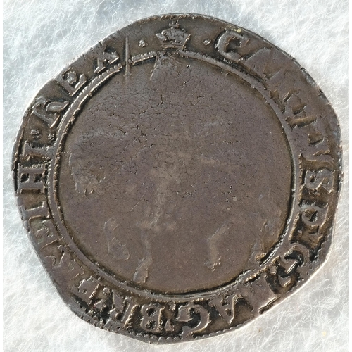 153 - Charles I (1625 - 1649) halfcrown, 14.99 grams, 34.3 mm, 2h, mintmark crown 1635 - 1636. Obv: Charle... 