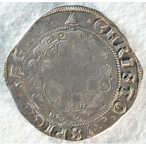 154 - Charles I (1625 - 1649) halfcrown, 15.07 grams, 35.2 mm, 11h, mintmark bell 1634 - 1635. Group 3a1. ... 