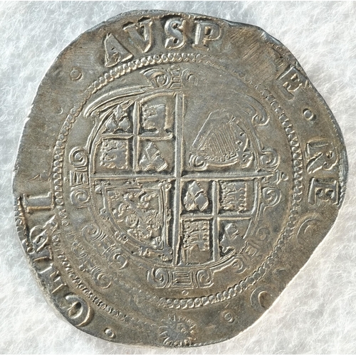 155 - Charles I (1625 - 1649) halfcrown, 15.18 grams, 37.5 mm, 5h, mintmark sun 1645 - 1646. Obv: King on ... 