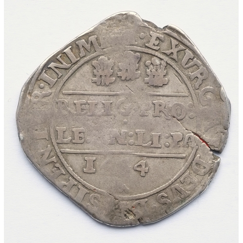 157 - Charles I (1625 - 1649) halfcrown, Bristol mint, 14.20 grams, 38.8 mm, 8h. Obv: King on horseback, p... 