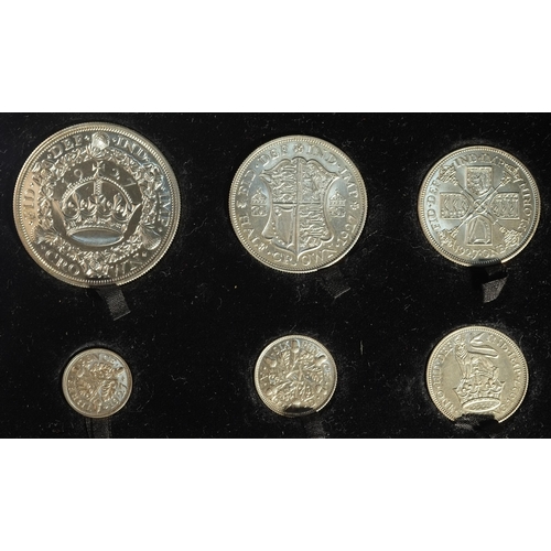 220 - George V 1927 6-coin proof set. Comprising: Silver 