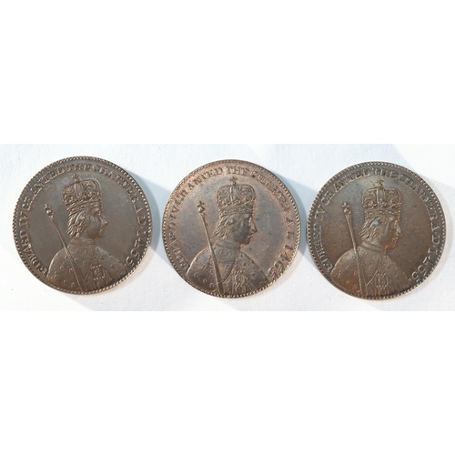 234 - 3x Essex, Hornchurch 18th century provincial tokens consisting of: George Cotton halfpence. DH33. Al... 