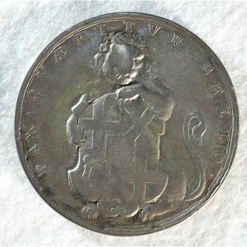 277 - Oliver Cromwell Thomas Simon medal, contemporary cast. With Spink ticket. 12.54 grams, 37.8 mm. Good... 