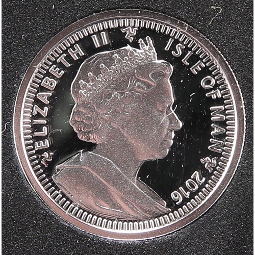 367 - Isle of Man, 2016 platinum proof quarter noble. .9995 platinum, 7.75 g. Bust of Elizabeth II right. ... 