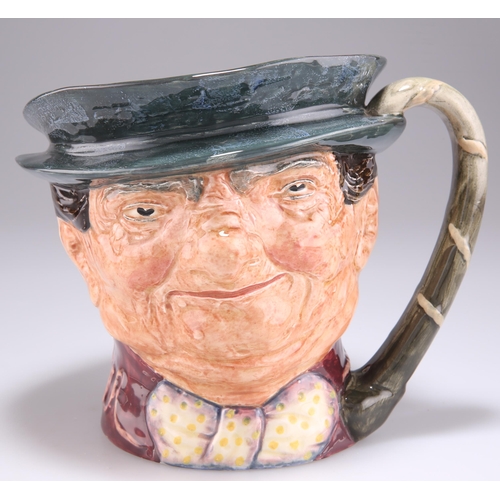 180 - A RARE ROYAL DOULTON MUSICAL CHARACTER JUG, 'TONY WELLER', D5888, designed by Harradine and Fenton, ... 