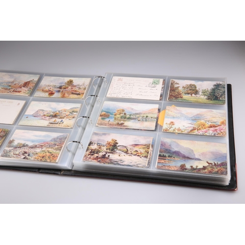 400 - AN ALBUM OF RAPHAEL TUCK TOPOGRAPHICAL POSTCARDS, various artists including Wimbush and Stannard. (A... 