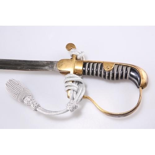 426 - A GERMAN NCO PATTERN SWORD, with brass hilt, the blade stamped 'Eickhorn / SOLINGEN', no markings fo... 