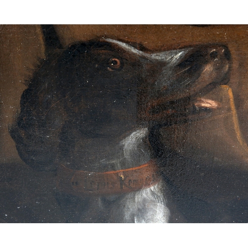 2000 - 17TH CENTURY BRITISH SCHOOL PORTRAIT OF A GENTLEMAN HUNTER WITH HIS DOG, RIFLE AND GAME Possibly sig... 