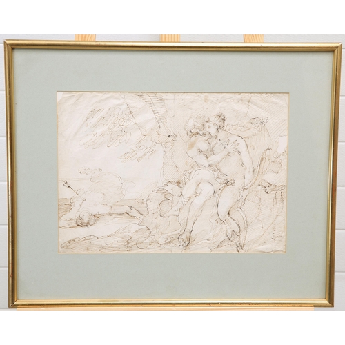 2009 - 18TH CENTURY ITALIAN SCHOOL INK SKETCH, DIANA Ink on paper
 (28cm x 40cm)