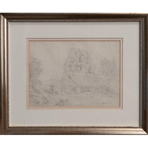 2011 - WILLIAM ALFRED DELAMOTTE (1775-1863) MALMESBURY ABBEY Pencil
 (17cm x 23cm)... 