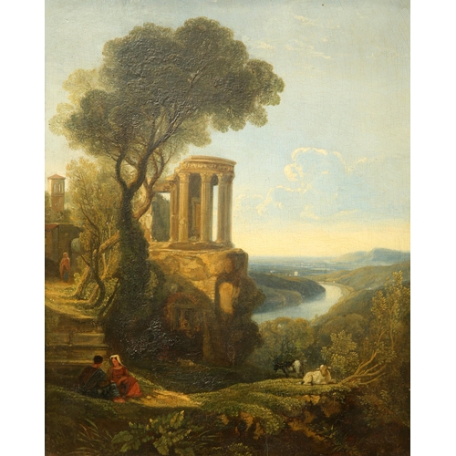 2013 - WILLIAM JAMES MULLER (BRITISH 1812-1845) A PAIR OF ITALIAN LANDSCAPES Oils on panel
One signed and d... 