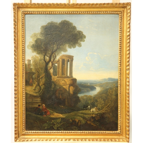 2013 - WILLIAM JAMES MULLER (BRITISH 1812-1845) A PAIR OF ITALIAN LANDSCAPES Oils on panel
One signed and d... 