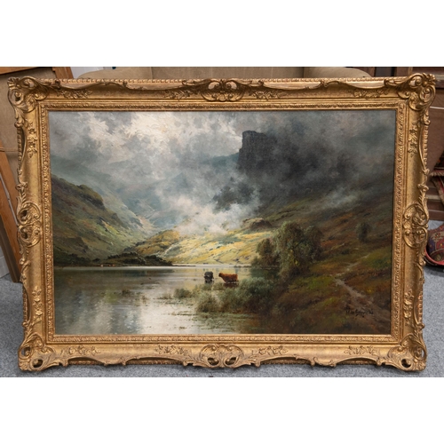 2025 - ALFRED FONTVILLE DE BREANSKI (BRITISH 1877-1957) ON LOCH ETIVE Signed lower right
Oil on canvas(60cm... 