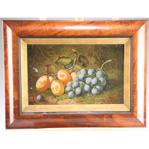 2060 - ATTRIBUTED TO CHARLES THOMAS BALE (FL 1866-1875) STILL LIFE OF FRUIT Signed
Oil on panel
 (19cm x 30... 