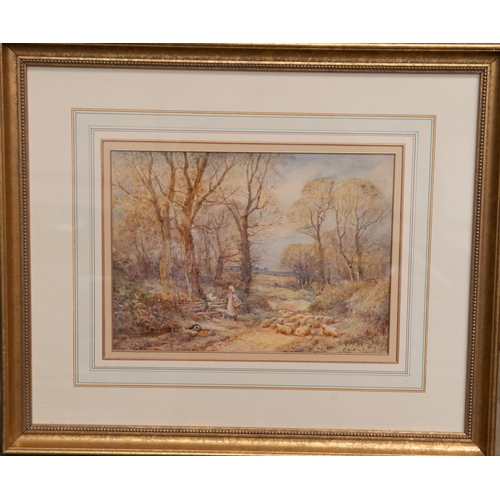 2100 - Y HENRY JOHN SYLVESTER STANNARD (1870-1951) WOODLAND SCENE Signed
Watercolour
Provenance - Private c... 