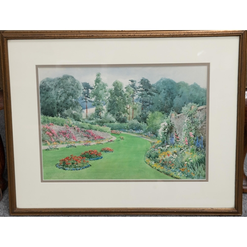 2101 - Y HENRY JOHN SYLVESTER STANNARD RBA (1870-1951) A PAIR OF GARDEN VIEWS Signed
Watercolour
 
 (34cm x... 