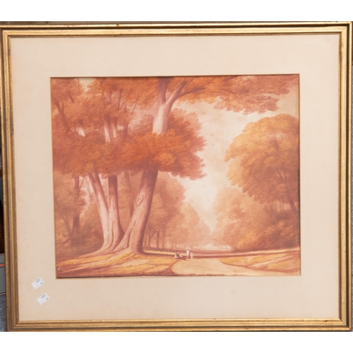 2108 - 19TH CENTURY ENGLISH SCHOOL HAREWOOD HOUSE VIEWS, A PAIR Watercolour(46cm x 55cm)Qty: (2)... 