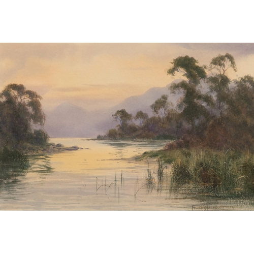 2118 - Y EDWARD H THOMPSON (1879-1949) THE JAWS OF BORROWDALE AND EVENTIDE RYDAL WATER Signed and dated 192... 