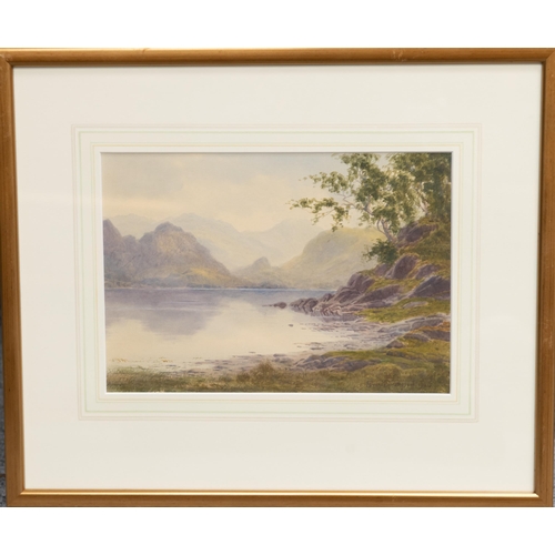 2118 - Y EDWARD H THOMPSON (1879-1949) THE JAWS OF BORROWDALE AND EVENTIDE RYDAL WATER Signed and dated 192... 