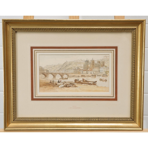 2143 - JOHN WILSON CARMICHAEL (1800-1868) LYON Signed
Watercolour
 (12.5cm x 24cm)... 