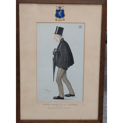 2155 - VANITY FAIR SPY PRINT FREDERICK PONSONBY 6TH EARL OF BESSBOROUGH (1815-1895) Print(31cm x 18cm)... 