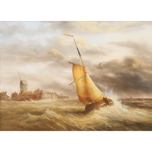 2167 - Y R*** CAVALLA (CONTEMPORARY) A PAIR OF STORMY SEA VIEWS Signed
oils on canvas (2)(30cm x 39cm)Qty: ... 