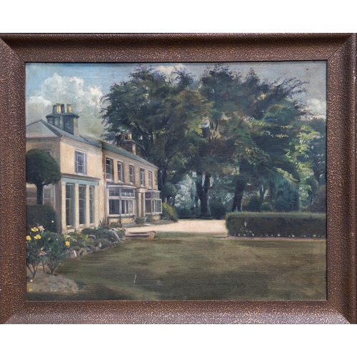 2168 - BRITISH SCHOOL (20TH CENTURY) BEECH HILL HOUSE Oil on canvas(61cm x 76cm)